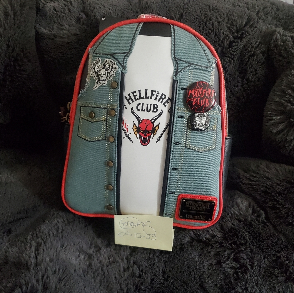 Hellfire Club Loungefly Backpack NWT - Stranger Things Eddie Munson Cosplay